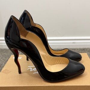 Christian Louboutin wavy dolly 100mm black size 38